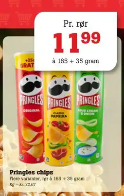 Poetzsch Padborg Pringles chips, DKK 11.99 tilbud