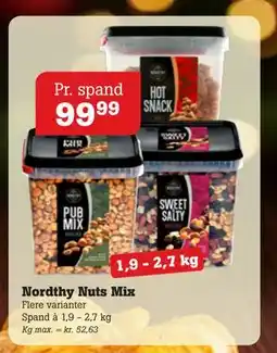 Poetzsch Padborg Nordthy Nuts Mix, DKK 99.99 tilbud