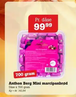 Poetzsch Padborg Anthon Berg Mini marcipanbrød, DKK 99.99 tilbud