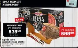 Poetzsch Padborg Elpozo 1954 Jamón Serrano-skinke, DKK 599.99, Medlemspris tilbud