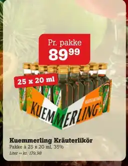 Poetzsch Padborg Kuemmerling Kräuterlikör, DKK 89.99 tilbud