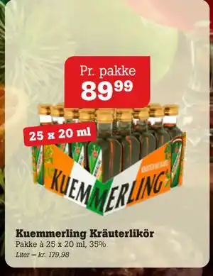 Poetzsch Padborg Kuemmerling Kräuterlikör, DKK 89.99 tilbud