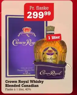 Poetzsch Padborg Crown Royal Whisky Blended Canadian, DKK 299.99 tilbud