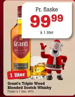 Poetzsch Padborg Grant's Triple Wood Blended Scotch Whisky, DKK 99.99 tilbud