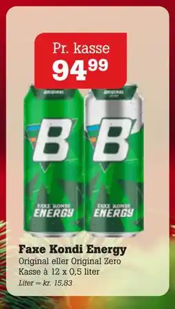 Poetzsch Padborg Faxe Kondi Energy, DKK 94.99 tilbud