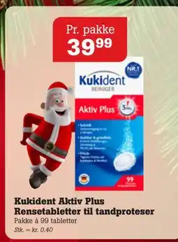 Poetzsch Padborg Kukident Aktiv Plus Rensetabletter til tandproteser, DKK 39.99 tilbud