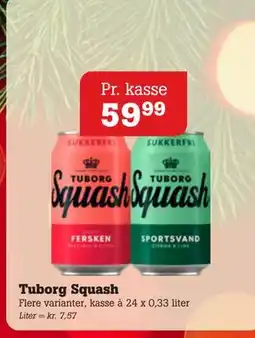 Poetzsch Padborg Tuborg Squash, DKK 59.99 tilbud