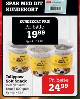 Poetzsch Padborg Jollypaw Soft Snack, DKK 24.99, Medlemspris tilbud
