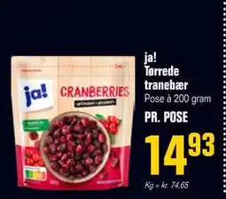 Poetzsch Padborg ja! Tørrede tranebær, DKK 14.93 tilbud