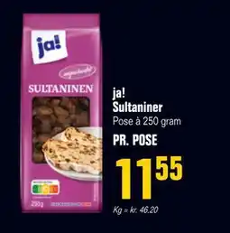 Poetzsch Padborg ja! Sultaniner, DKK 11.55 tilbud