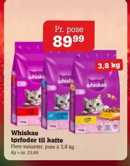 Poetzsch Padborg Whiskas tørfoder til katte, DKK 89.99 tilbud