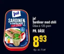 Poetzsch Padborg ja! Sardiner med chili, DKK 8.93 tilbud