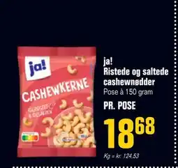 Poetzsch Padborg ja! Ristede og saltede cashewnødder, DKK 18.68 tilbud
