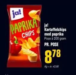 Poetzsch Padborg ja! Kartoffelchips med paprika, DKK 8.78 tilbud