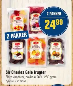 Otto Duborg Sir Charles Gele frugter, DKK 24.99 tilbud