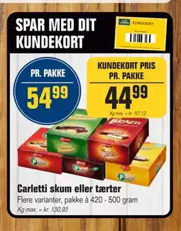 Otto Duborg Carletti skum eller tærter, DKK 54.99, Medlemspris tilbud