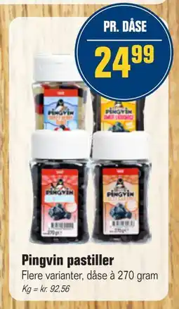 Otto Duborg Pingvin pastiller, DKK 24.99 tilbud