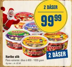 Otto Duborg Haribo slik, DKK 99.99 tilbud