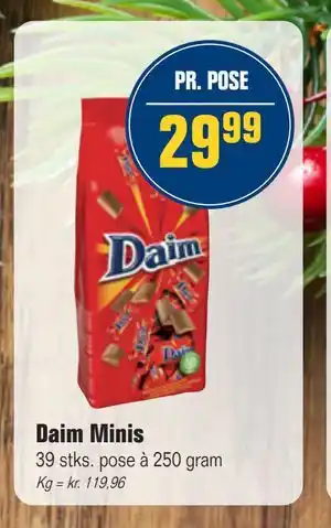 Otto Duborg Daim Minis, DKK 29.99 tilbud