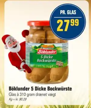 Otto Duborg Böklunder 5 Dicke Bockwürste, DKK 27.99 tilbud