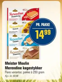 Otto Duborg Meister Moulin Merendine kagestykker, DKK 14.99 tilbud