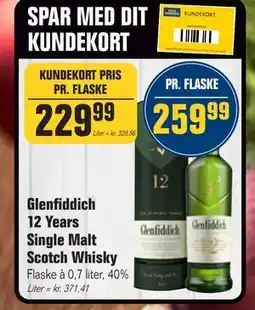 Otto Duborg Glenfiddich 12 Years Single Malt Scotch Whisky, DKK 259.99, Medlemspris tilbud