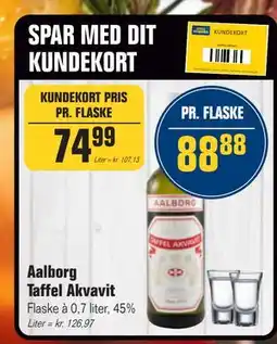 Otto Duborg Aalborg Taffel Akvavit, DKK 88.88, Medlemspris tilbud