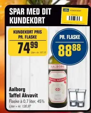 Otto Duborg Aalborg Taffel Akvavit, DKK 88.88, Medlemspris tilbud