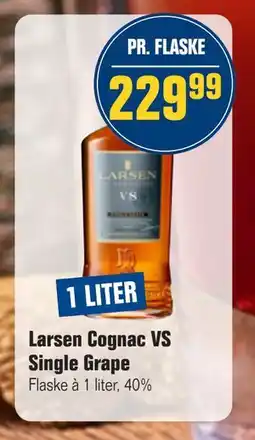 Otto Duborg Larsen Cognac VS Single Grape, DKK 229.99 tilbud