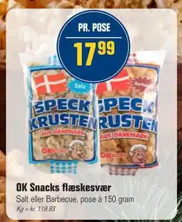 Otto Duborg OK Snacks flæskesvær, DKK 17.99 tilbud