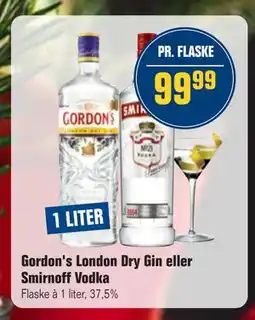 Otto Duborg Gordon's London Dry Gin eller Smirnoff Vodka, DKK 99.99 tilbud