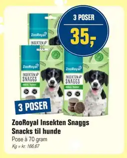 Otto Duborg ZooRoyal Insekten Snaggs Snacks til hunde, DKK 35 tilbud