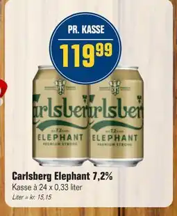 Otto Duborg Carlsberg Elephant 7,2%, DKK 119.99 tilbud