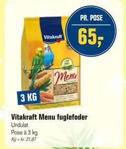 Otto Duborg Vitakraft Menu fuglefoder, DKK 65 tilbud