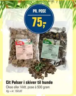 Otto Duborg Cit Pølser i skiver til hunde, DKK 75 tilbud