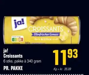 Otto Duborg ja! Croissants, DKK 11.93 tilbud