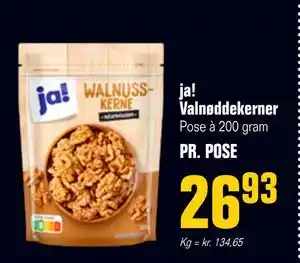 Otto Duborg ja! Valnøddekerner, DKK 26.93 tilbud