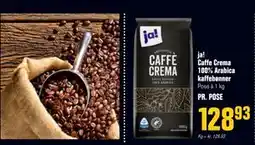 Otto Duborg ja! Caffe Crema 100% Arabica kaffebønner, DKK 128.93 tilbud