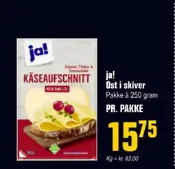 Otto Duborg ja! Ost i skiver, DKK 15.75 tilbud