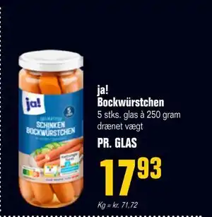 Otto Duborg ja! Bockwürstchen, DKK 17.93 tilbud