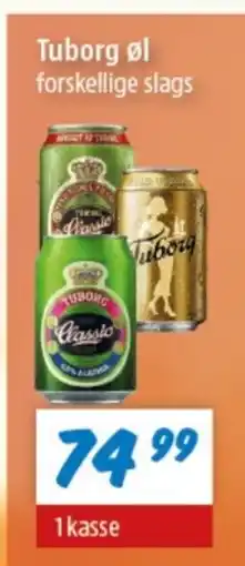 zur Krone Tuborg Øl forskellige slags tilbud