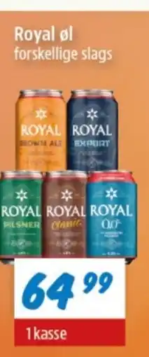zur Krone Royal øl forskellige slags tilbud