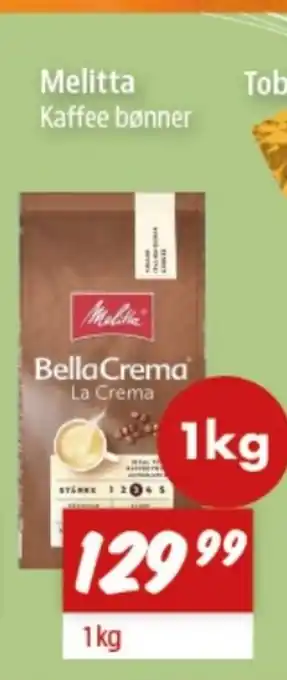 zur Krone Melitta Kaffee bønner tilbud