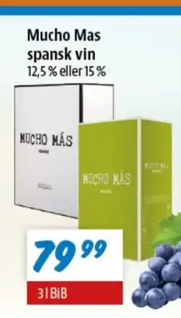 zur Krone Mucho Mas spansk vin 12,5% eller 15% tilbud