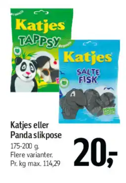Føtex Katjes eller Pandaslikpose tilbud