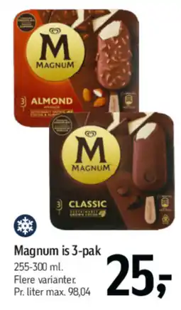 Føtex Magnum is 3-pak tilbud