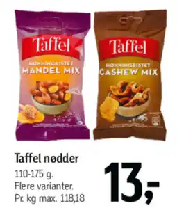 Føtex Taffel nødder tilbud