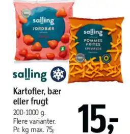 Føtex salling Kartofler, bær eller frugt tilbud