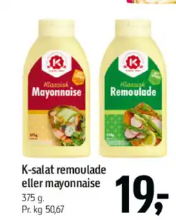 Føtex K-salat remoulade eller mayonnaise tilbud