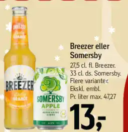Føtex Breezer eller Somersby tilbud